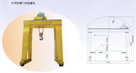 【礦用防爆門式起重機】價格,廠家,圖片,其他工程機械,河南省黃河防爆起重機-